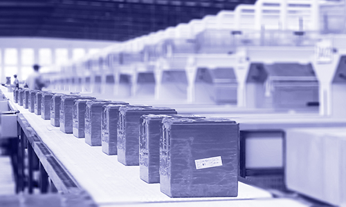 battery in the factory product line